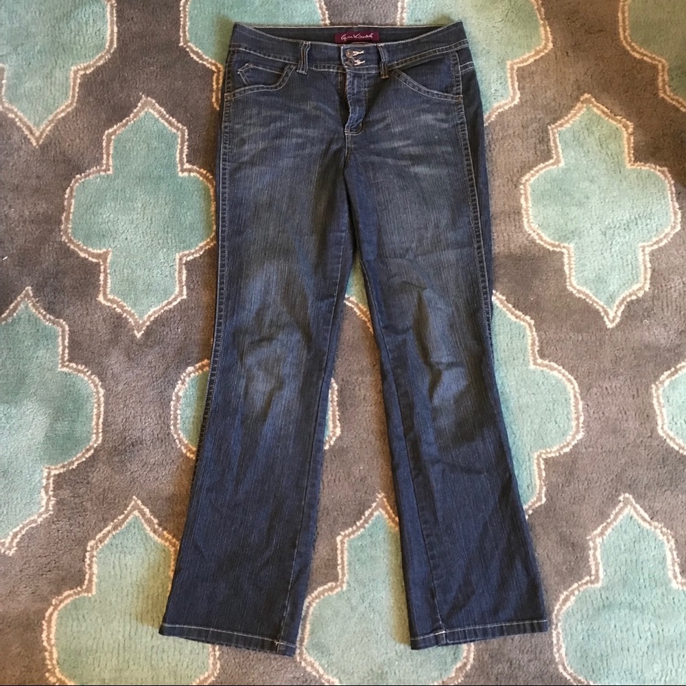 GLORIA VANDERBILT Jeans Boot Cut 10 Dark Denim